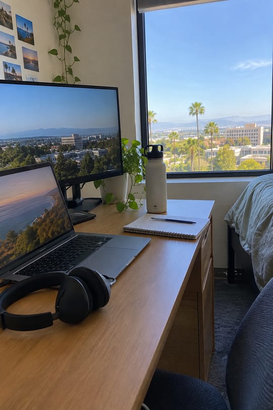 Dorm desk setup 2026